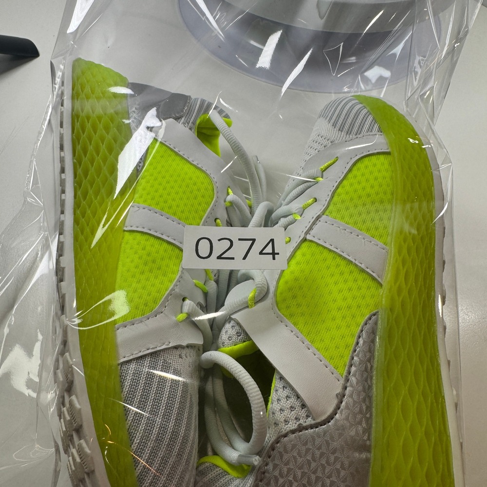 Neon Yellow Gray Running Sneakers Women's Athletic Shoes US 7.5 - Picture 10 of 10